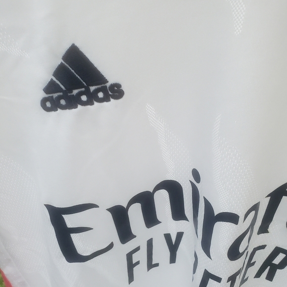 Adidas Areoready Real White And Pink Emirates Fly Better Jersey Size Large - Picture 4 of 7